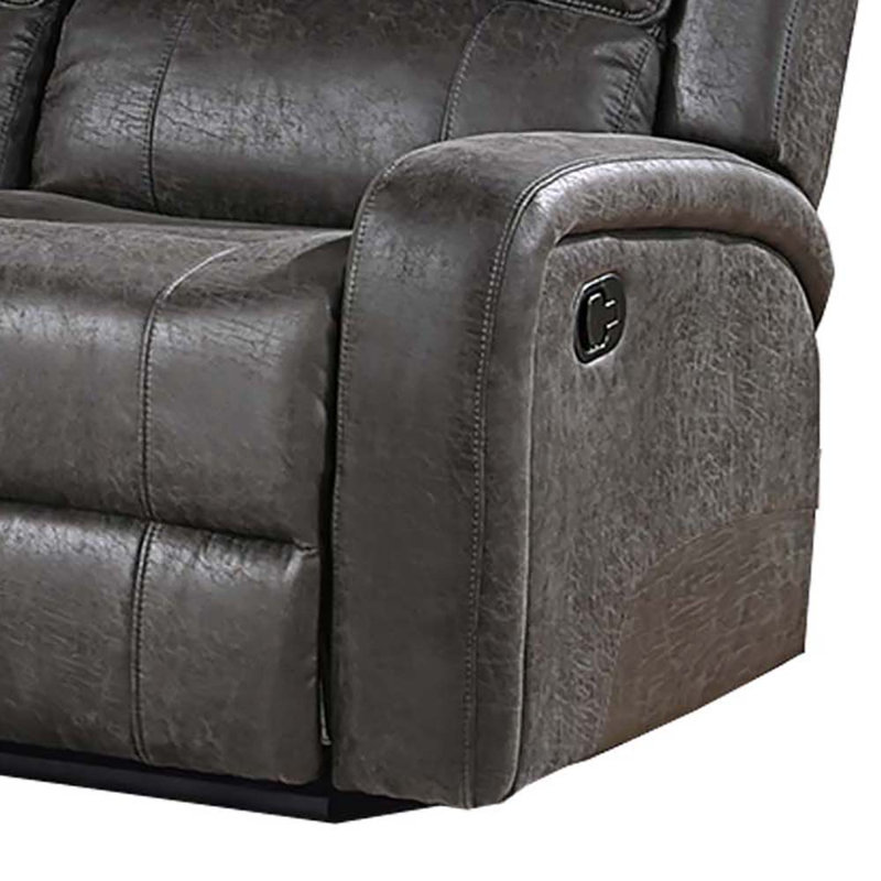 Causeuse inclinable manuelle, Noir, noir, noir, noir