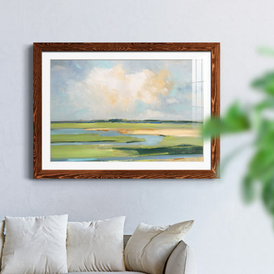 Pastel Horizon II - peinture encadrée