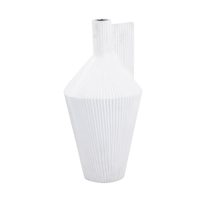 Vase Rabel - Blanc, H 17,75 po x l 16,25 po x P 16,25 po, Blanc