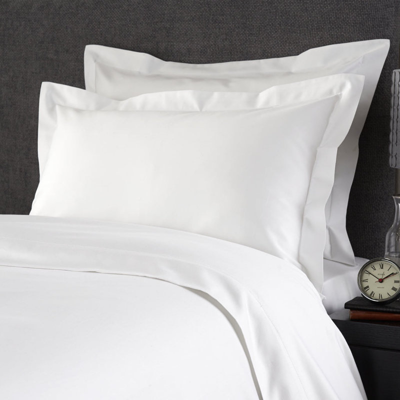 600 Thread Count Sateen Oxford Pillowcase, White