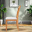 Chaises de salle à manger rembourrées Comfort, ensemble moderne pour la cuisine en bois d'hévéa