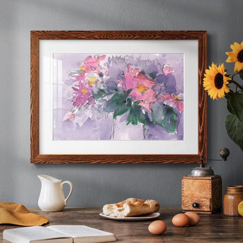 Floral occasion I - impression de cadre photo unique, Érable, H 14 po x l 20 po x P 1,5 po