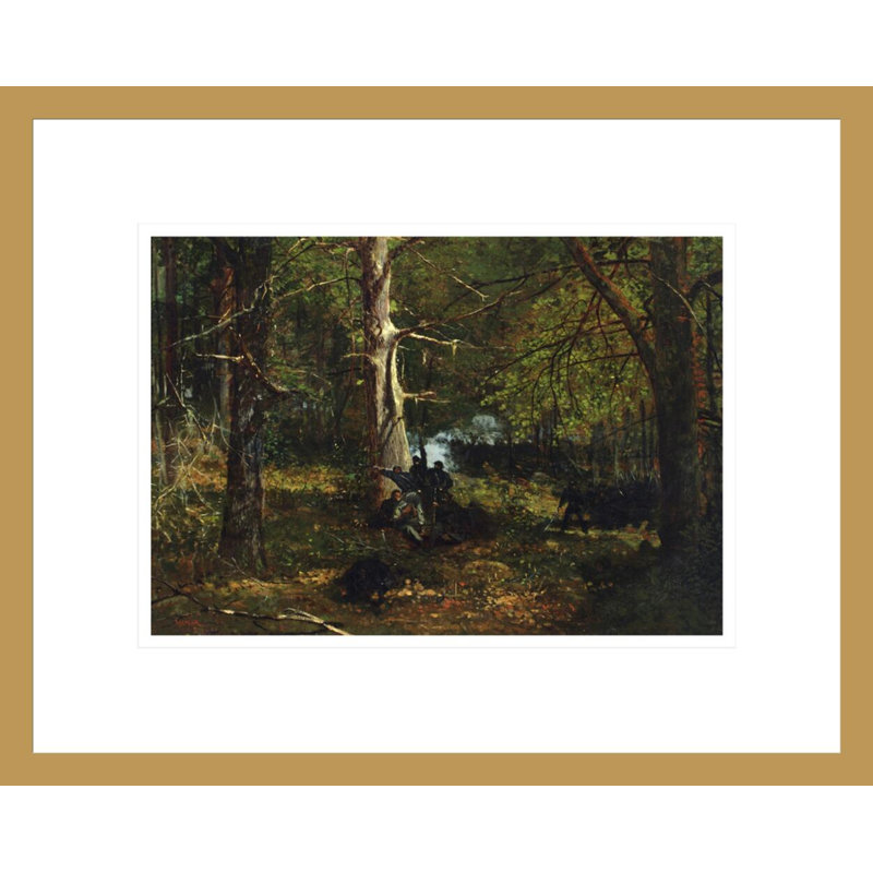 «Skirmish in the Wilderness» par Winslow Homer, impression giclée sur cadre, H 13,42 po x l 16,75 po