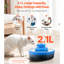 Fontaine en céramique pour chat 2,1 l, 360 à boire pour les animaux de compagnie, teinture - céramique, fontaine à double filtration de style petit gâteau de 2,1 l, surface, nettoyage à haute température