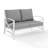 Mosier 54'' Wide Metal Loveseat with Cushions-1790717044-1790717041