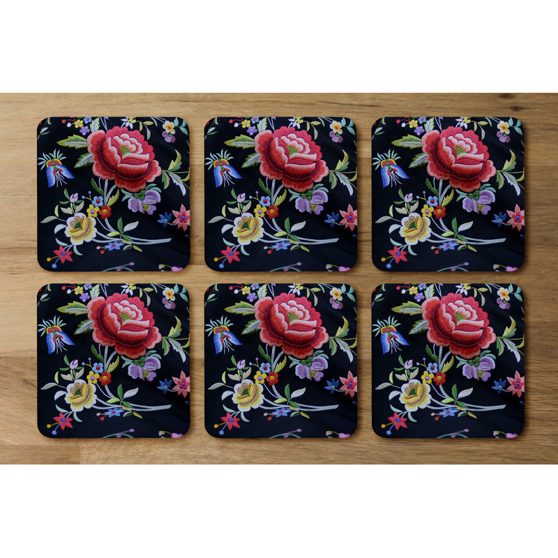 Square 6 Piece Coaster Set