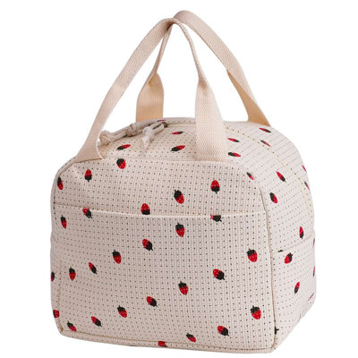 Lunch Bag for Women Men Cute Corduroy Lunch Tote Reusable Large Capacity Insulated Cooler for Work Picnic Travel