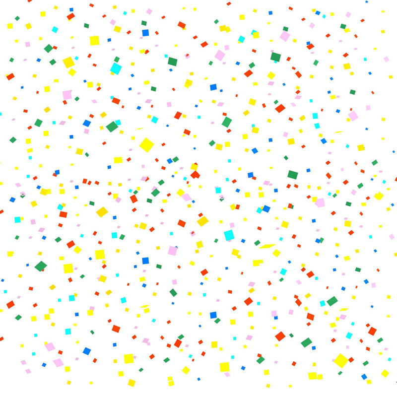 Confetti - impression sur toile tendue, H 12 po x l 12 po