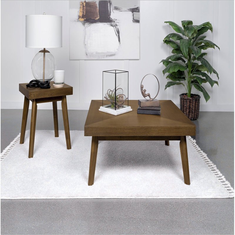 Square Wood Side Table