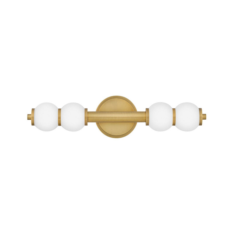 Trigo 1 - Light LED Bath Bar by Lisa McDennon, Lacquered Brass