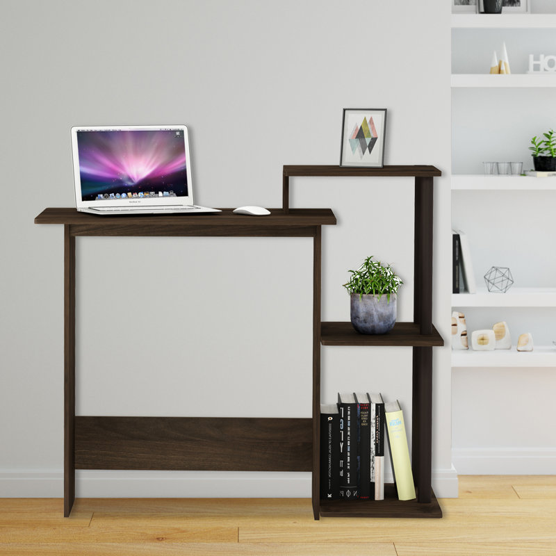 Surrency Rectangular Home Laptop Notebook Computer Desk, Columbia Walnut/Brown
