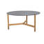 Twist Outdoor Round Teak Coffee Table-70344595-70344600