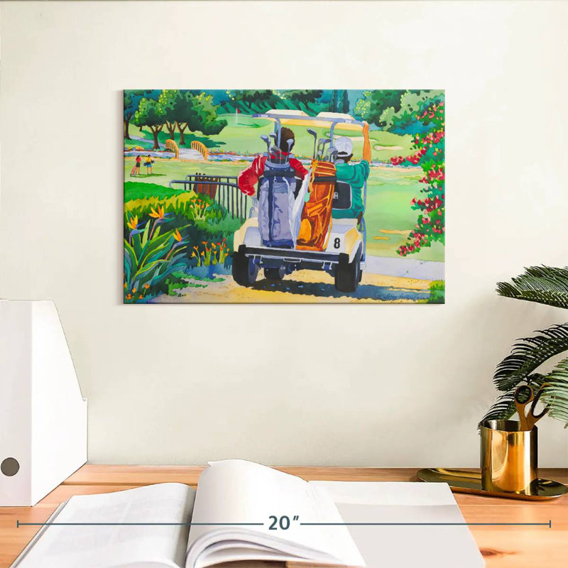 Senne The Golfers, 8" H x 12" W