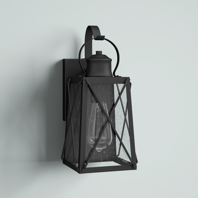 Jeramiah Wall Light, 1 Light, Matte Black