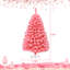 Arbre de Noël rose en flocage artificiel en PVC-137626717