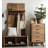 Handmade Solid Wood Rustic Entryway Shoe Bench