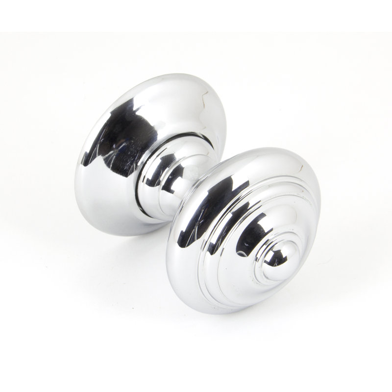 Elmore Passage Door Knob, Polished Chrome