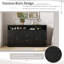 Buffet classique à 4 portes avec rangement ouvert et tablettes réglables parfaites pour les cuisines et les salons-877366889