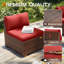 Ensemble de conversation modulaire en rotin pour 6 personnes avec coussins-162976494-148817171