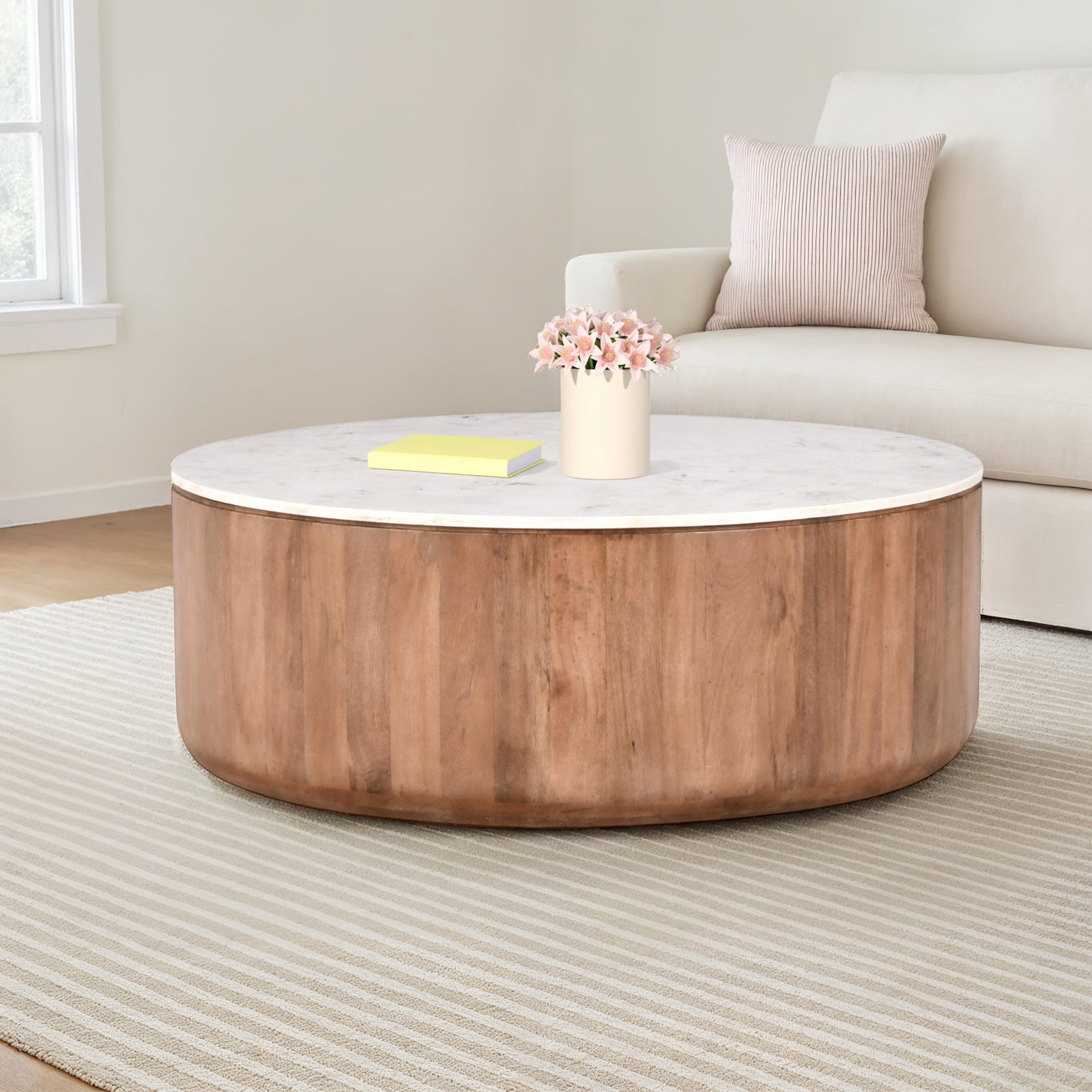 Cornelius 46" Marble Coffee Table