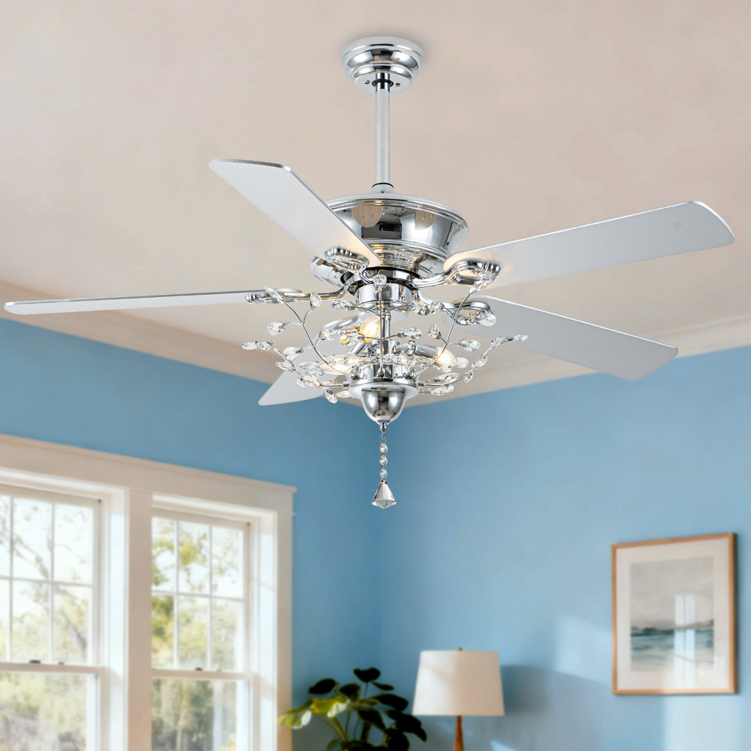 52" Kemry 5 - Blade Standard with Light Kit Included Rosdorf Park