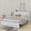 Grand lit plateforme avec rangement gigogne et tablettes coulissantes-1878494667