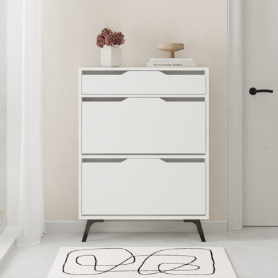 SHOE CABINET - WHITE