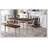 6-Piece Dining Set Wooden Table and 4 Chairs with Bench for Dining Room