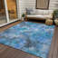 Tapis bleu intérieur / extérieur lavable à la machine Xhevrie-789788329