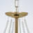24" Shell-shaped Crystal Chandelier