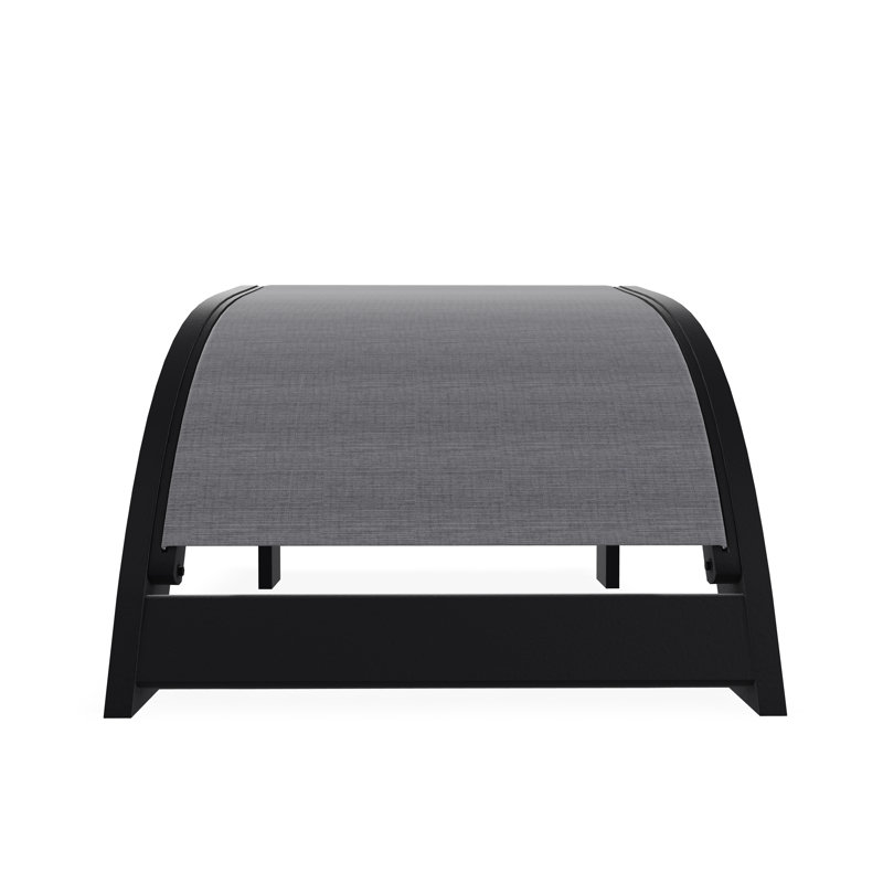 Sling Adirondack Ottoman, Augustine Pewter, Black