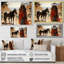 «Native American Warriro Canyon Echoes», art mural sur toile-97045336-97045337