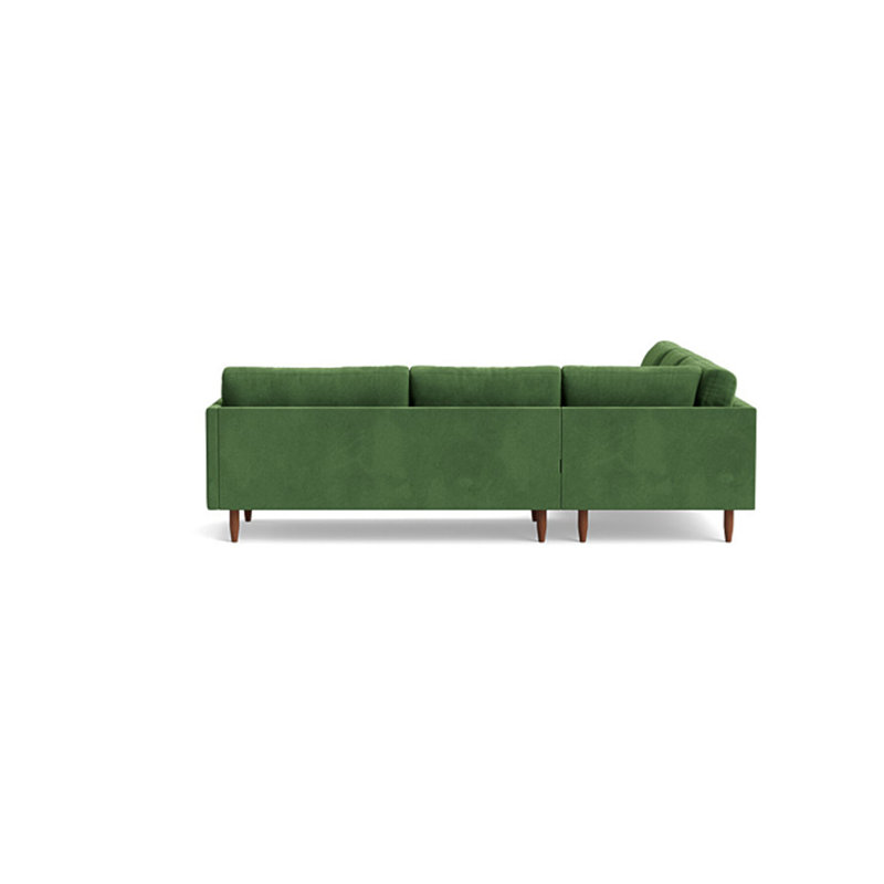 Skinny Fat Sectional, Left Hand Facing, Performance Velvet - Ivy