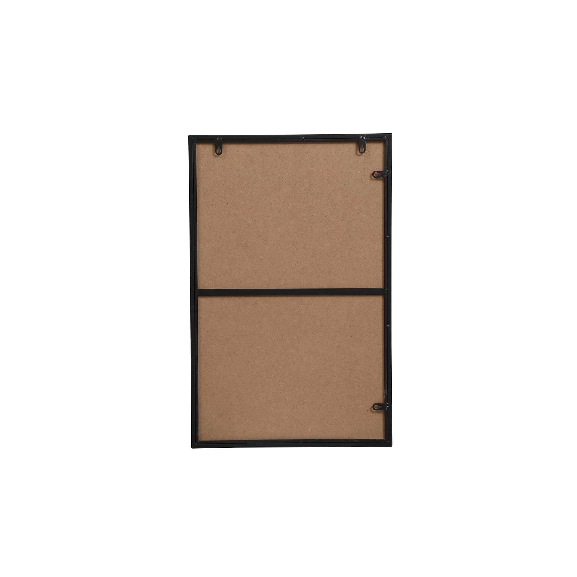 Sabine Metal Rectangle Wall Mirror, Black, 18" x 28"