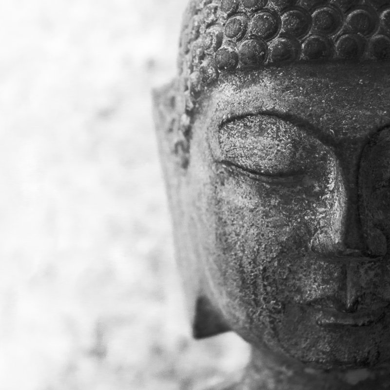 Buddha Statue - Wrapped Canvas Print, 122cm H x 122cm W x 3.8cm D