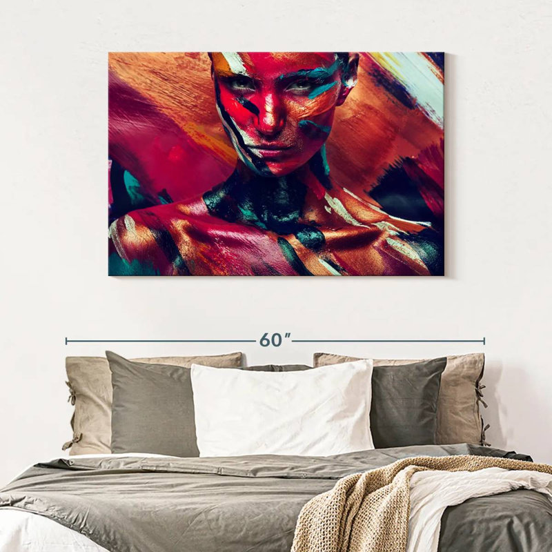 Senne Amazon Female Portrait, 32" H x 48" W