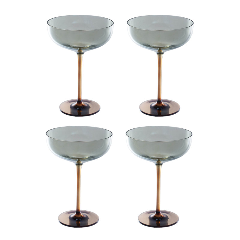 Verre à martini au fini irisé
