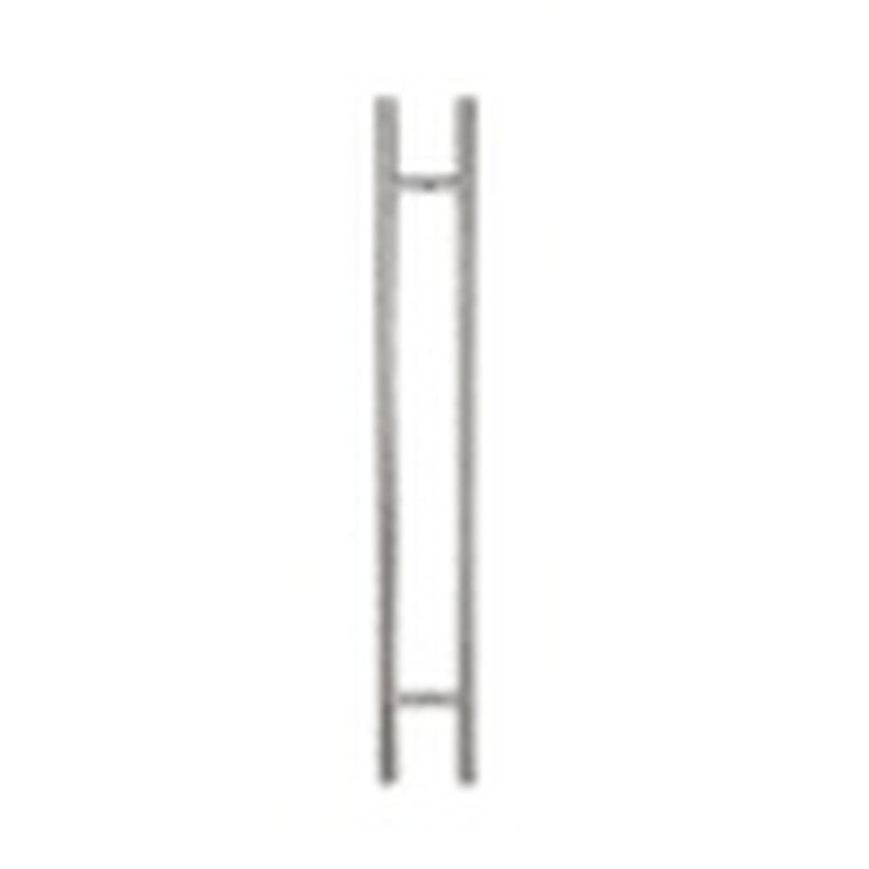 Poignée de porte longue, poignée de porte d'entrée ronde en forme de «H», acier inoxydable 304, Satin