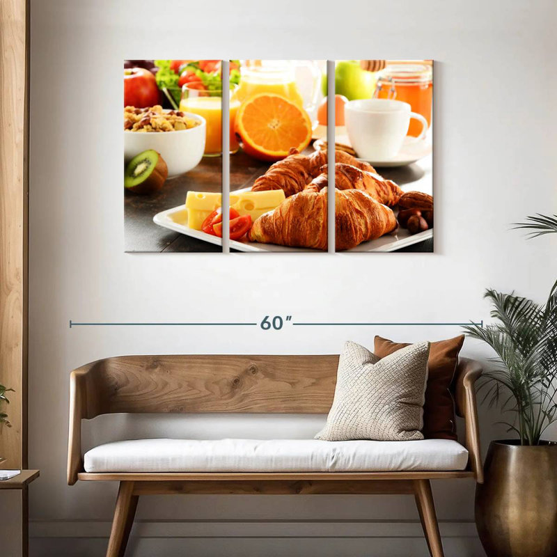 Bread And Cheese Breakfast, 28" H x 45" W