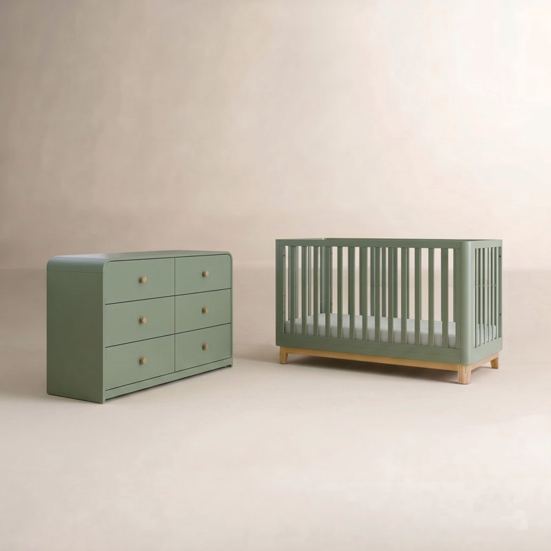 Santos 2-Piece Nursery Furniture Set, Black