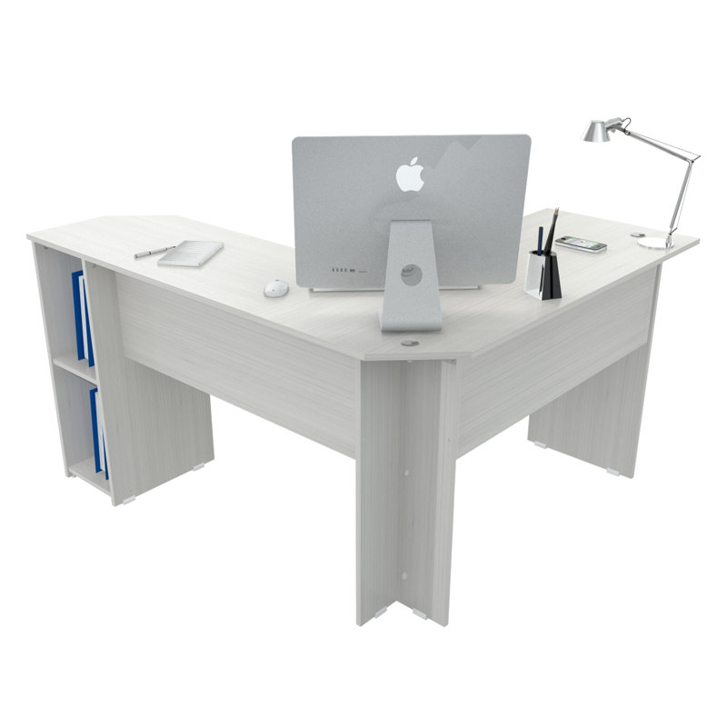 Bureau en L Foerster, Chêne blanchi