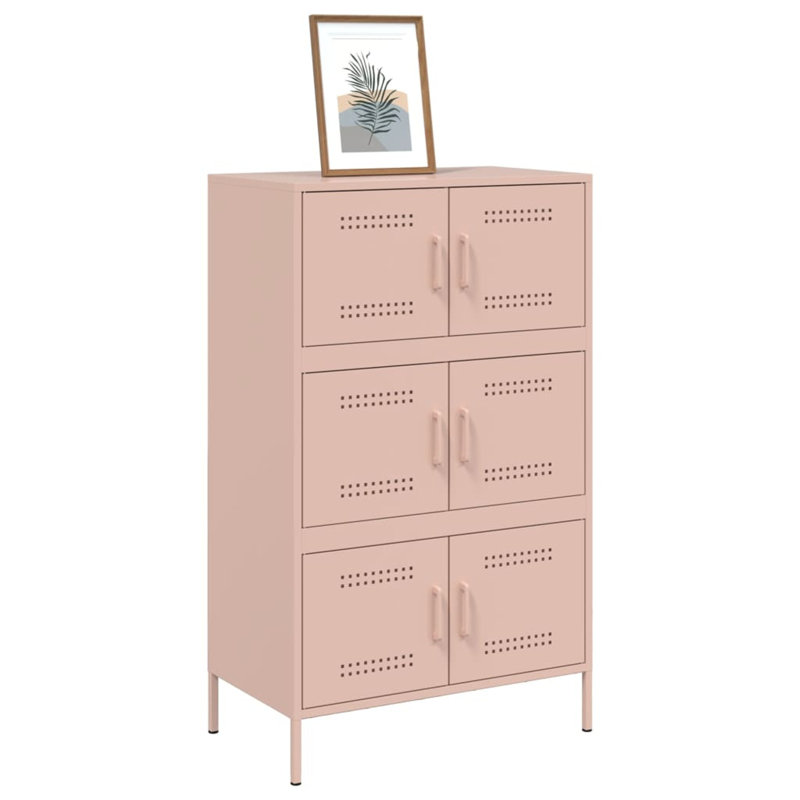 Accent Cabinet, Antique pink and pink
