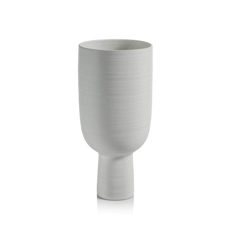 Ceramic Table Vase, 13.5" H x 6" W x 6" D