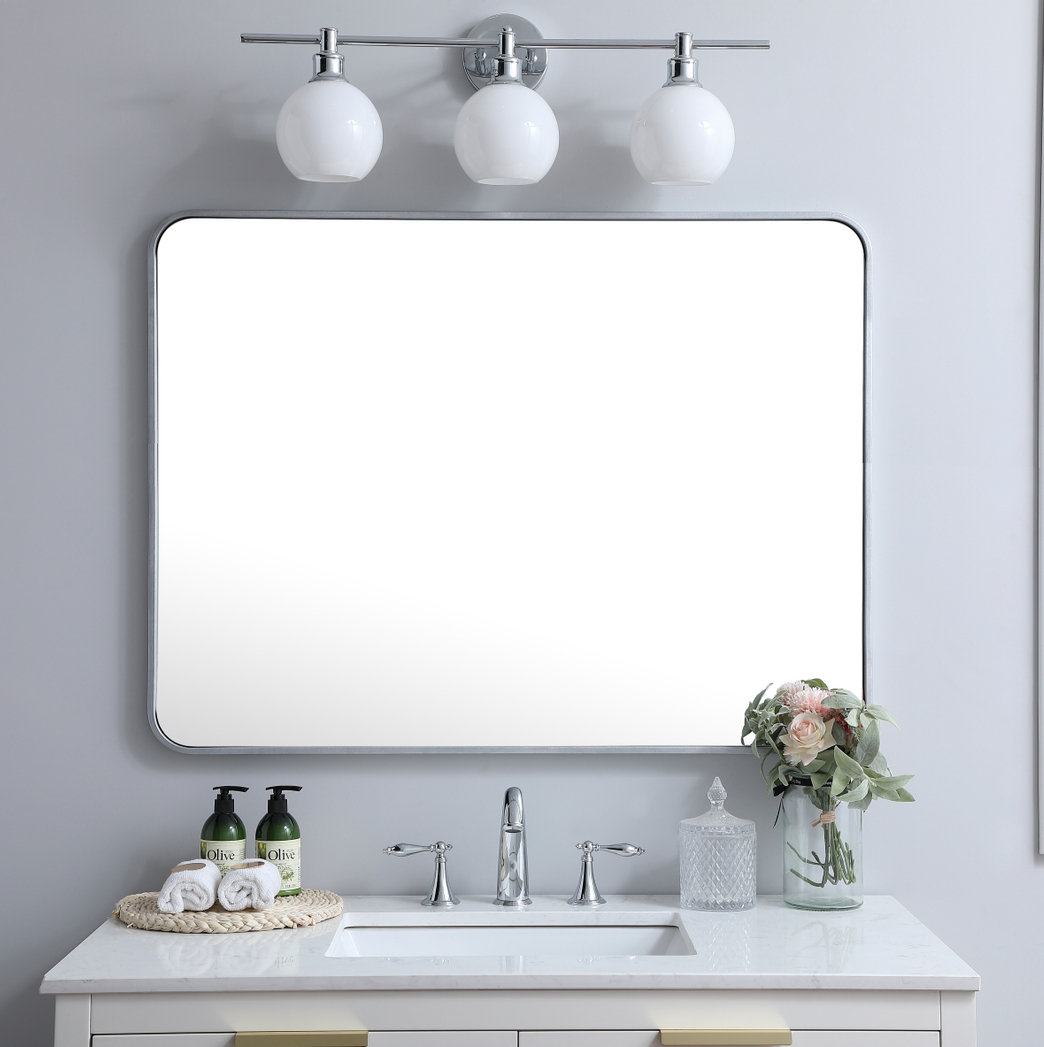 Sabine Accent Mirror, Silver, 40" x 30"