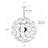 Poppy Glass Chandelier Small (Clear)