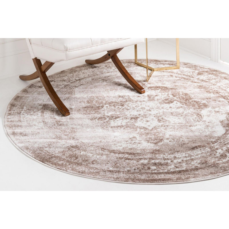 Oneita Abstract Indoor Rug, Round 10'2"