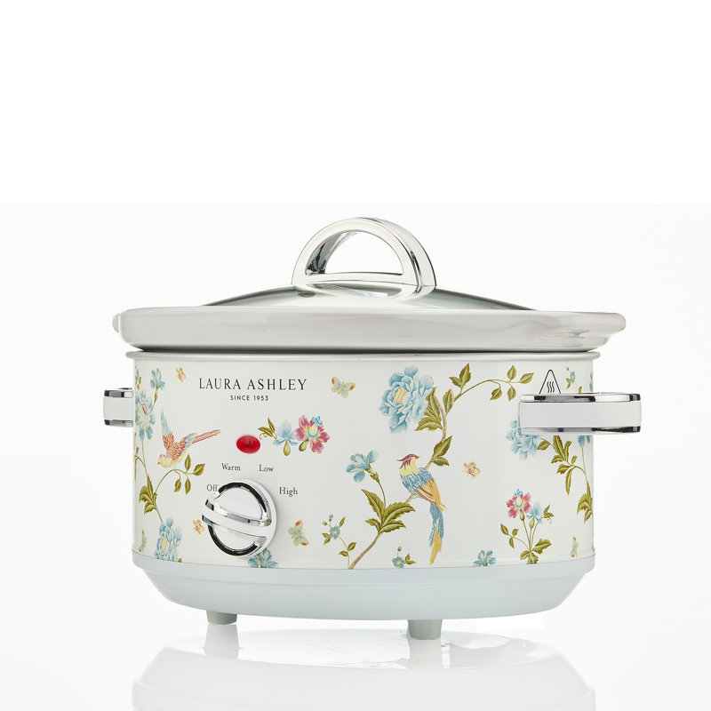 VQ - Laura Ashley Slow Cooker, Elveden White, 3.5 quarts