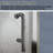 24-25.9 in. W x 72 in. H Pivot Swing Frameless Shower Door with Clear SGCC Tempered Glass-105844304