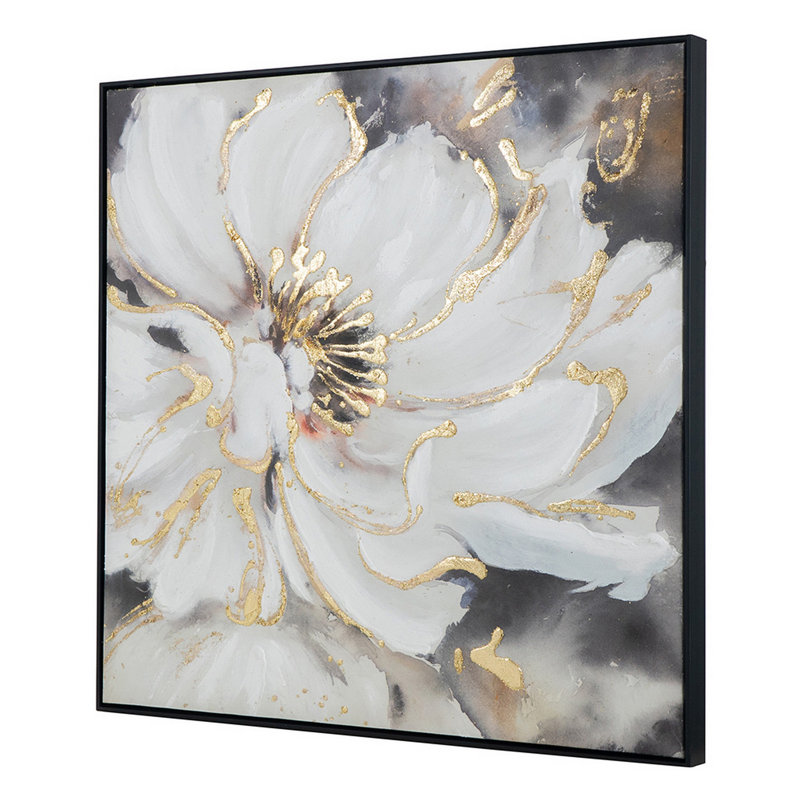 Floral encadré sur toile