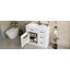 Meuble-lavabo de 36 pouces avec lavabo, armoire avec 4 tiroirs, porte à fermeture douce et tablette réglable, lavabo en céramique, meuble-lavabo moderne pour la finition de l'organisation de la salle de bain-79840097